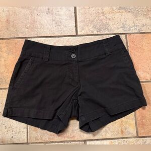 New York & Company Black Chino Shorts Size 2